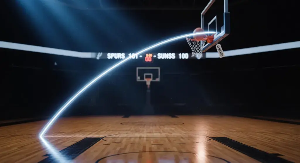 Spurs clinch NBA playoff spot with Wembanyama's buzzer-beating jumper vs Suns