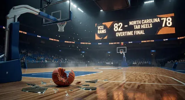 VCU defeats North Carolina 82-78 in overtime after 19-point comeback in NCAA tournament first round